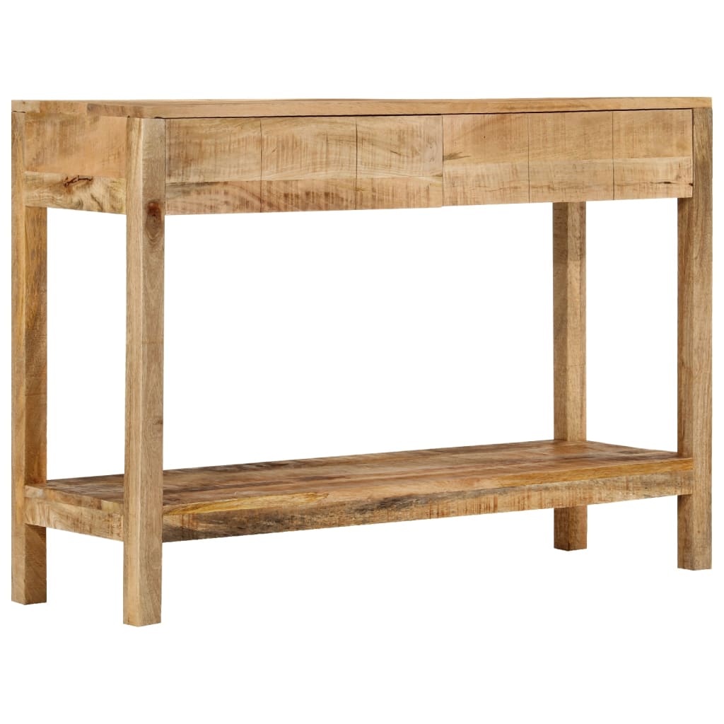 Avlastningsbord Konsollbord Tre med 2 skuffer 110x35x75 cm heltre mango