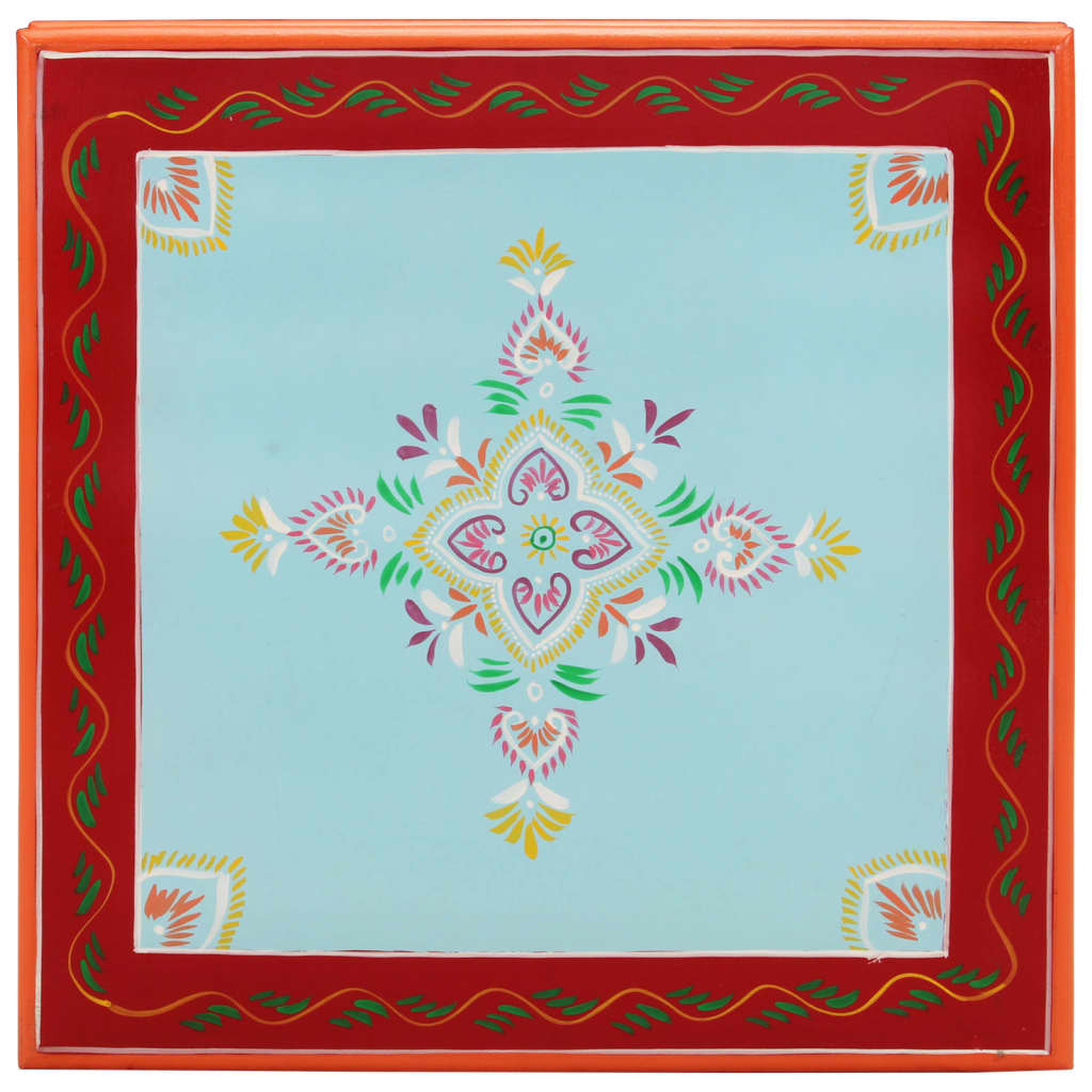 Salongbord Sofabord Tre blå håndmalt heltre mango