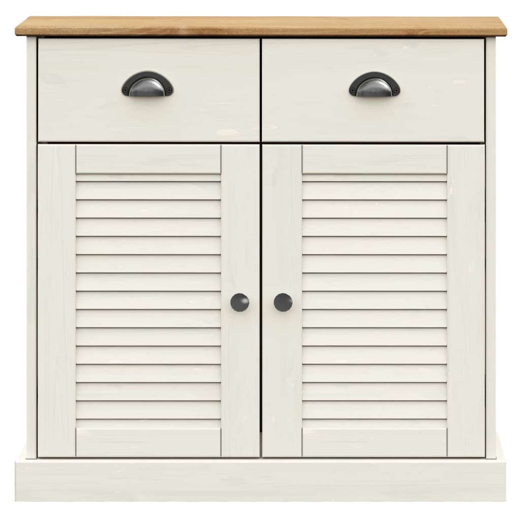 Skap Hvit VIGO 78x40x175 cm heltre furu