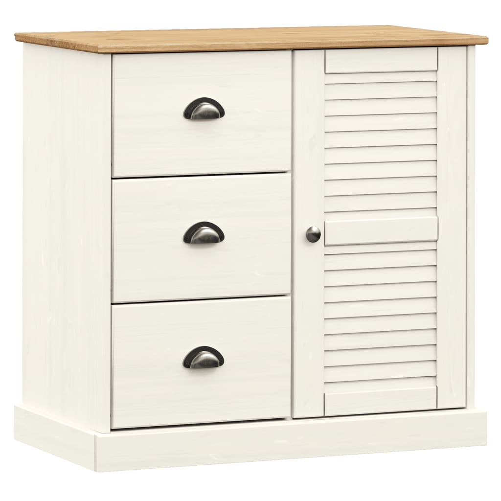 Skap hvit VIGO 78x40x175 cm heltre furu