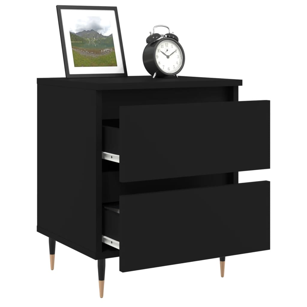 Nattbord Sengbord Svart 40x35x50 cm