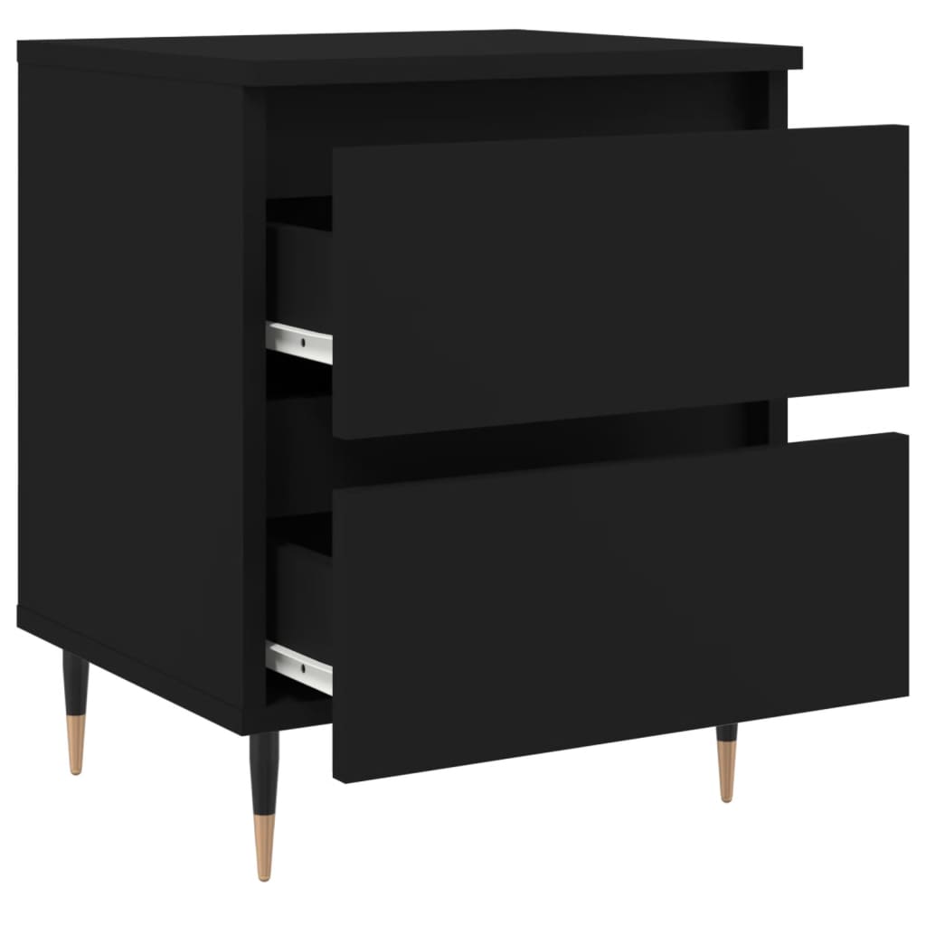 Nattbord Sengbord Svart 40x35x50 cm