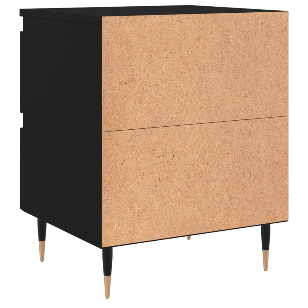 Nattbord Sengbord Svart 40x35x50 cm
