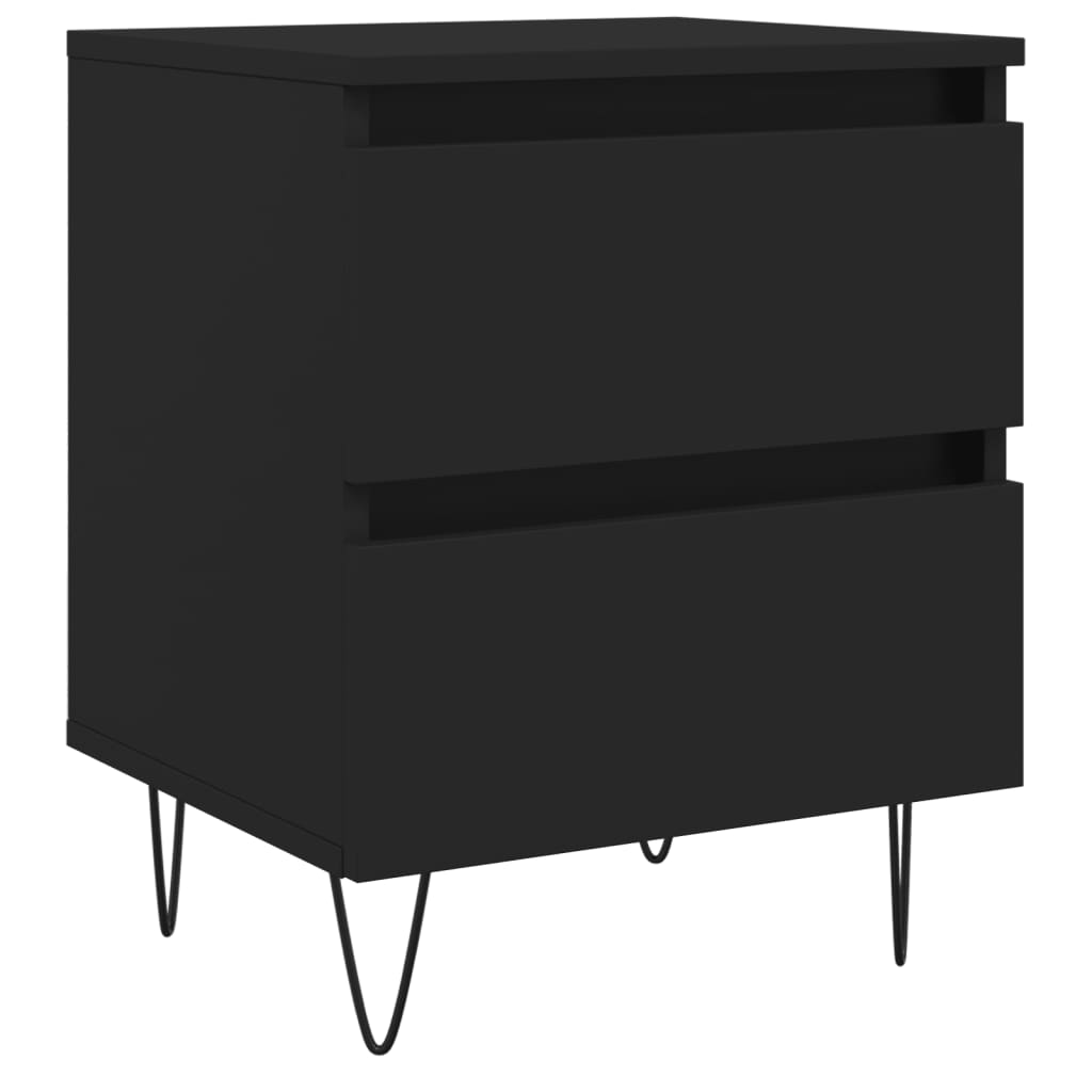 Nattbord Sengbord Svart 40x35x50 cm