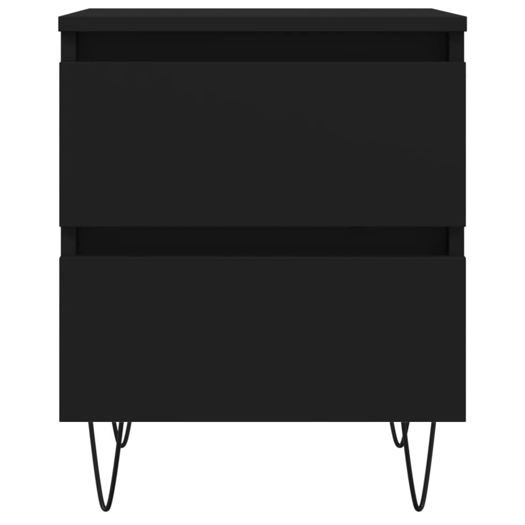 Nattbord Sengbord Svart 40x35x50 cm