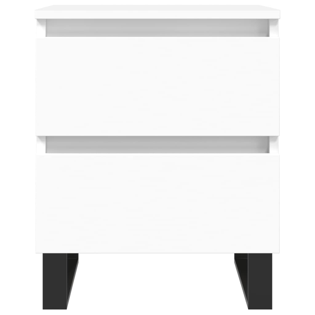 Nattbord Sengbord Hvit 40x35x50 cm