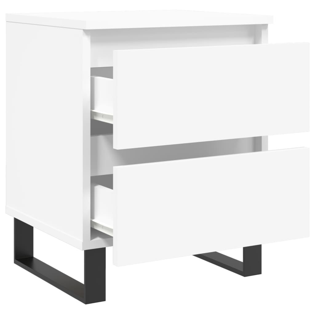 Nattbord Sengbord Hvit 40x35x50 cm
