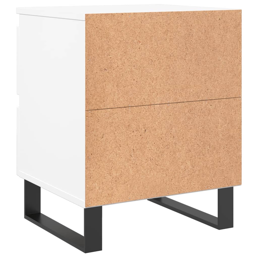 Nattbord Sengbord Hvit 40x35x50 cm