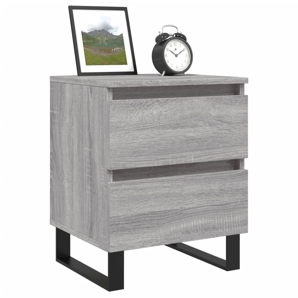 Nattbord Sengbord Sonoma Grå 40x35x50 cm