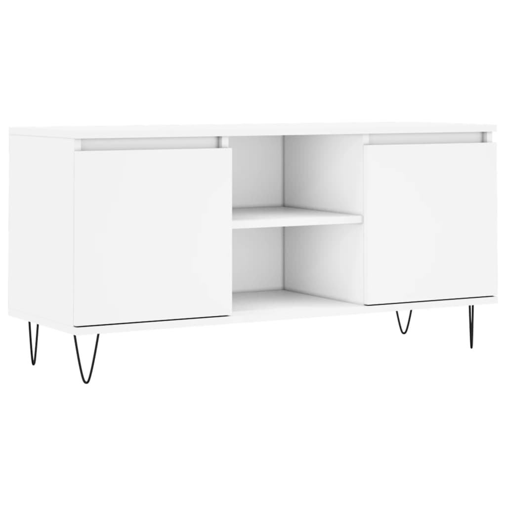 TV-Møbel Hvit TV-benk 104x35x50 cm