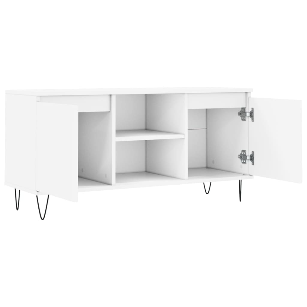 TV-Møbel Hvit TV-benk 104x35x50 cm