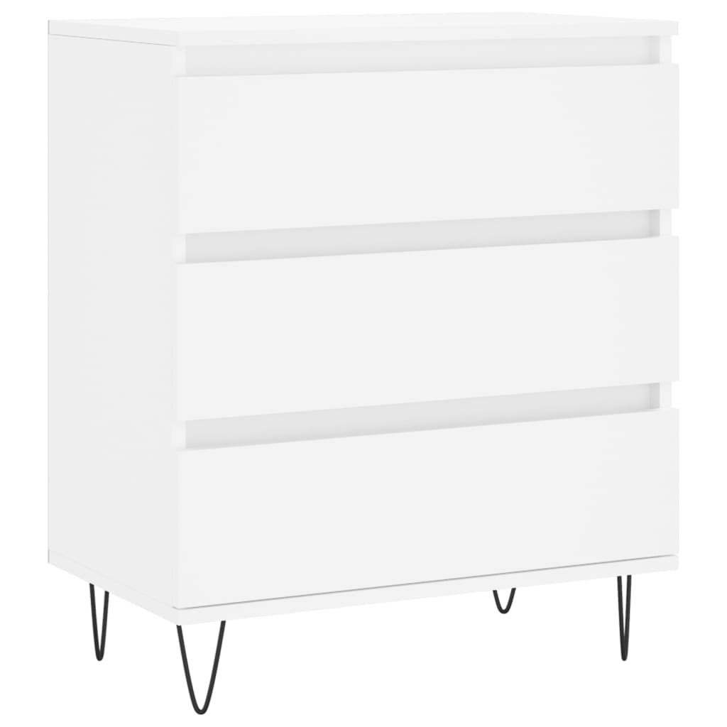 Kommode Hvit 60x35x70 cm