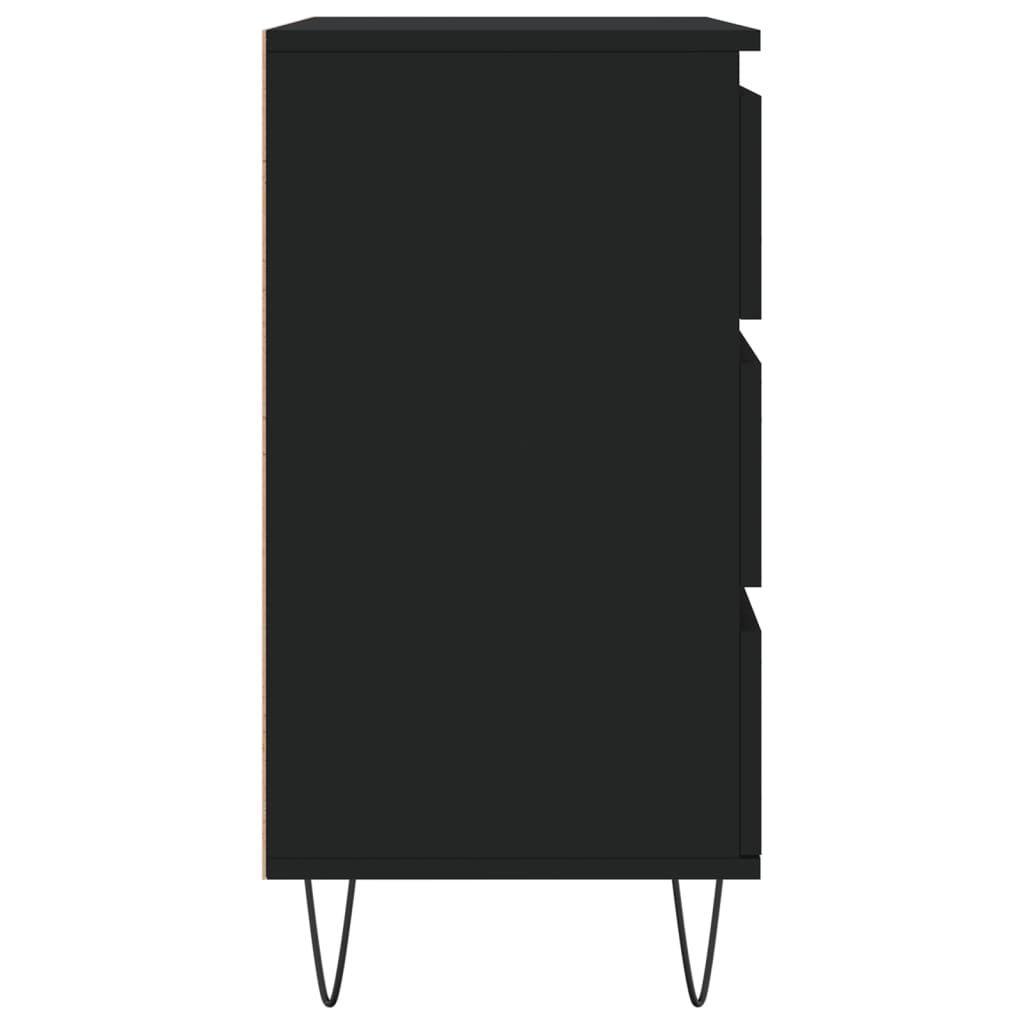 Kommode Svart 60x35x70 cm