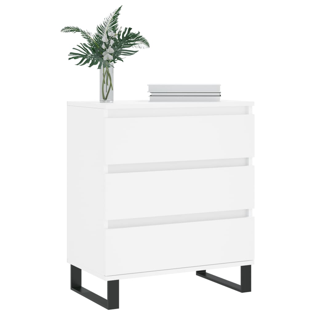 Kommode Hvit 60x35x70 cm