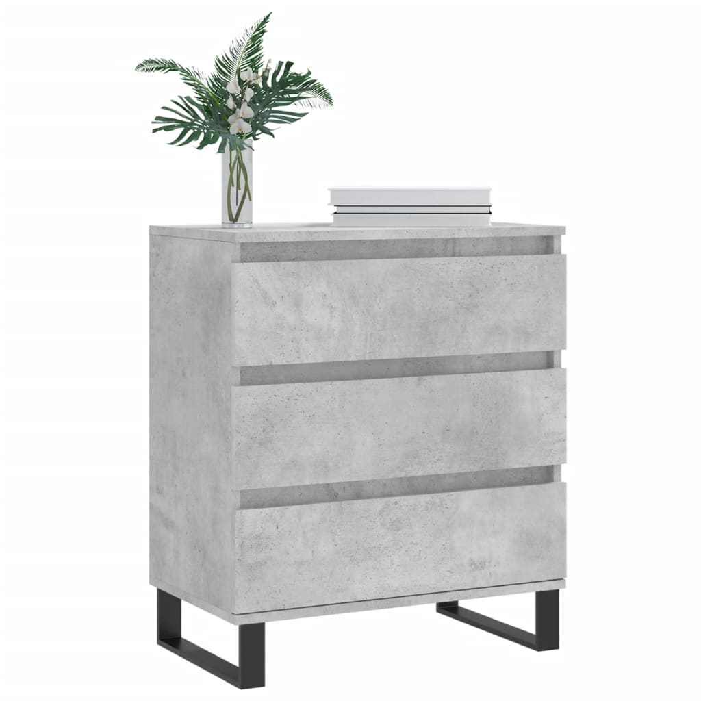 Skjenk betonggrå 60x35x70 cm konstruert tre
