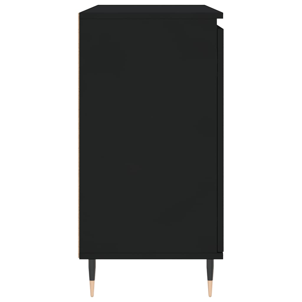 Skjenk Svart Eik 104x35x70 cm