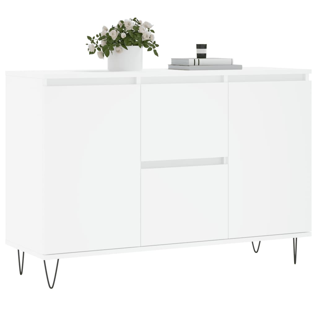 Skjenk Hvit 104x35x70 cm