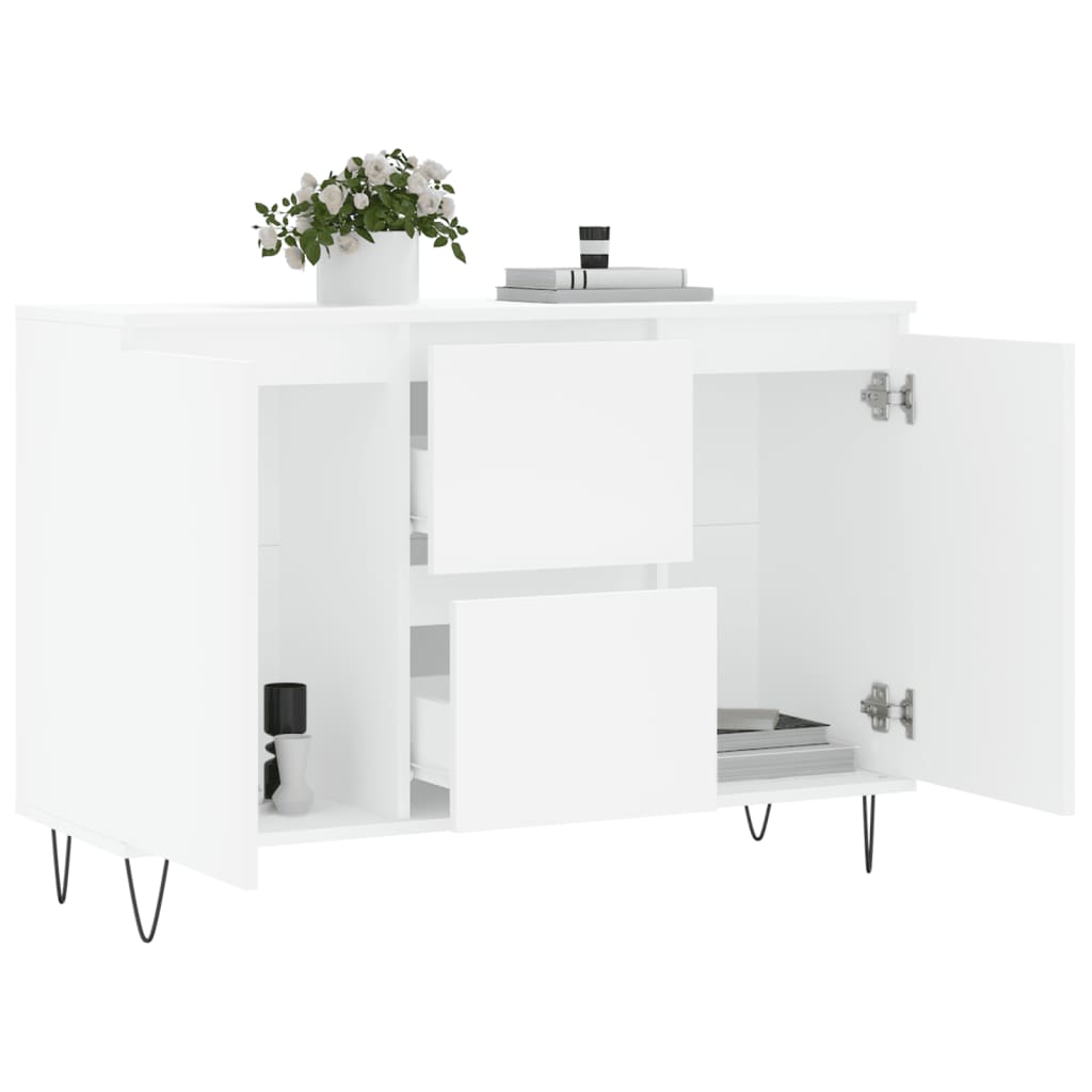 Skjenk Hvit 104x35x70 cm