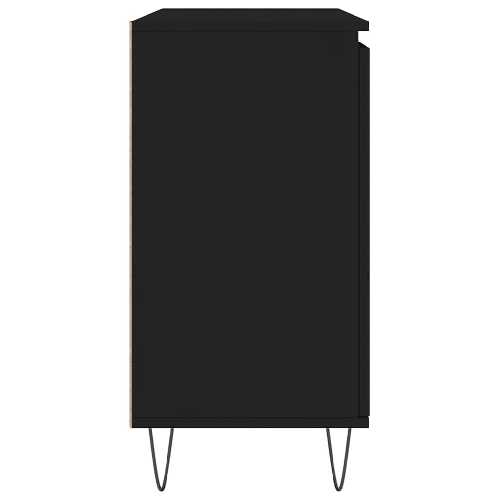 Skjenk Svart Eik 104x35x70 cm