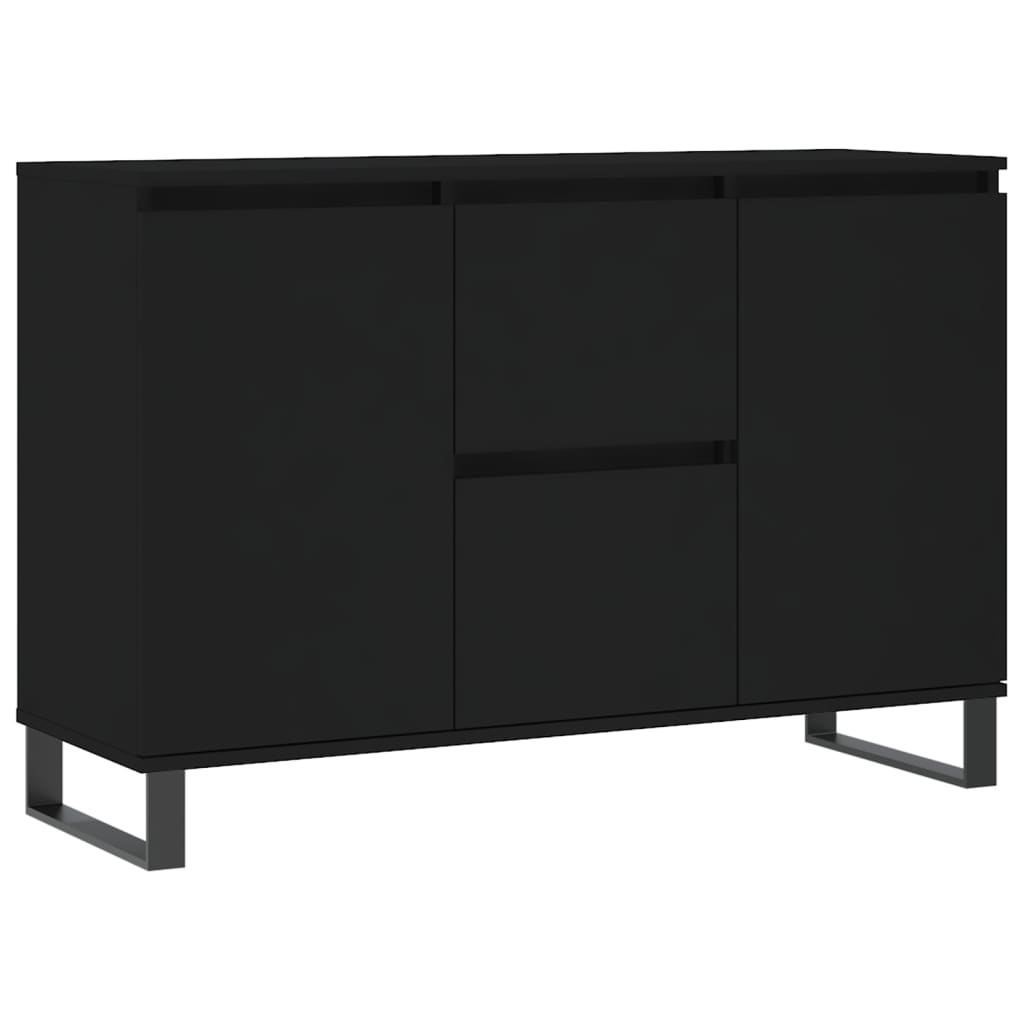 Skjenk Svart Eik 104x35x70 cm