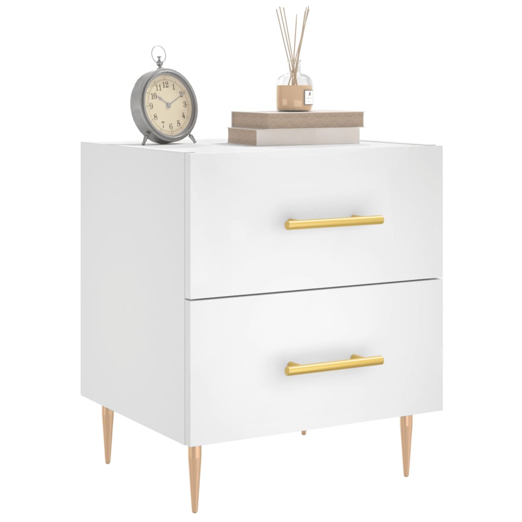 Nattbord Sengbord Hvit 40x35x47,5 cm