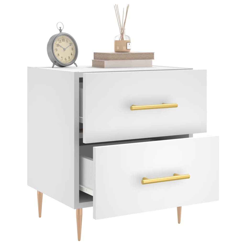 Nattbord Sengbord Hvit 40x35x47,5 cm