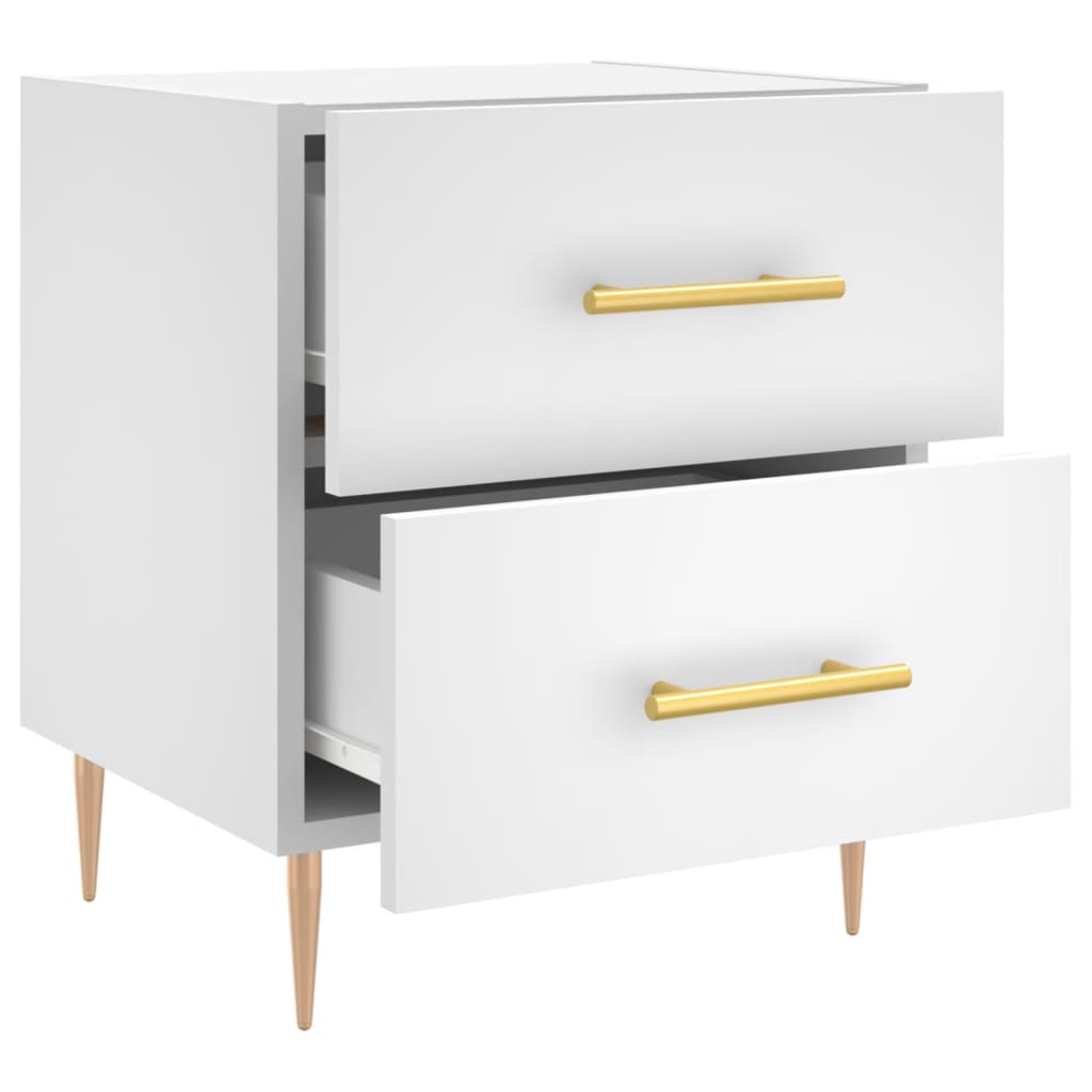 Nattbord Sengbord Hvit 40x35x47,5 cm