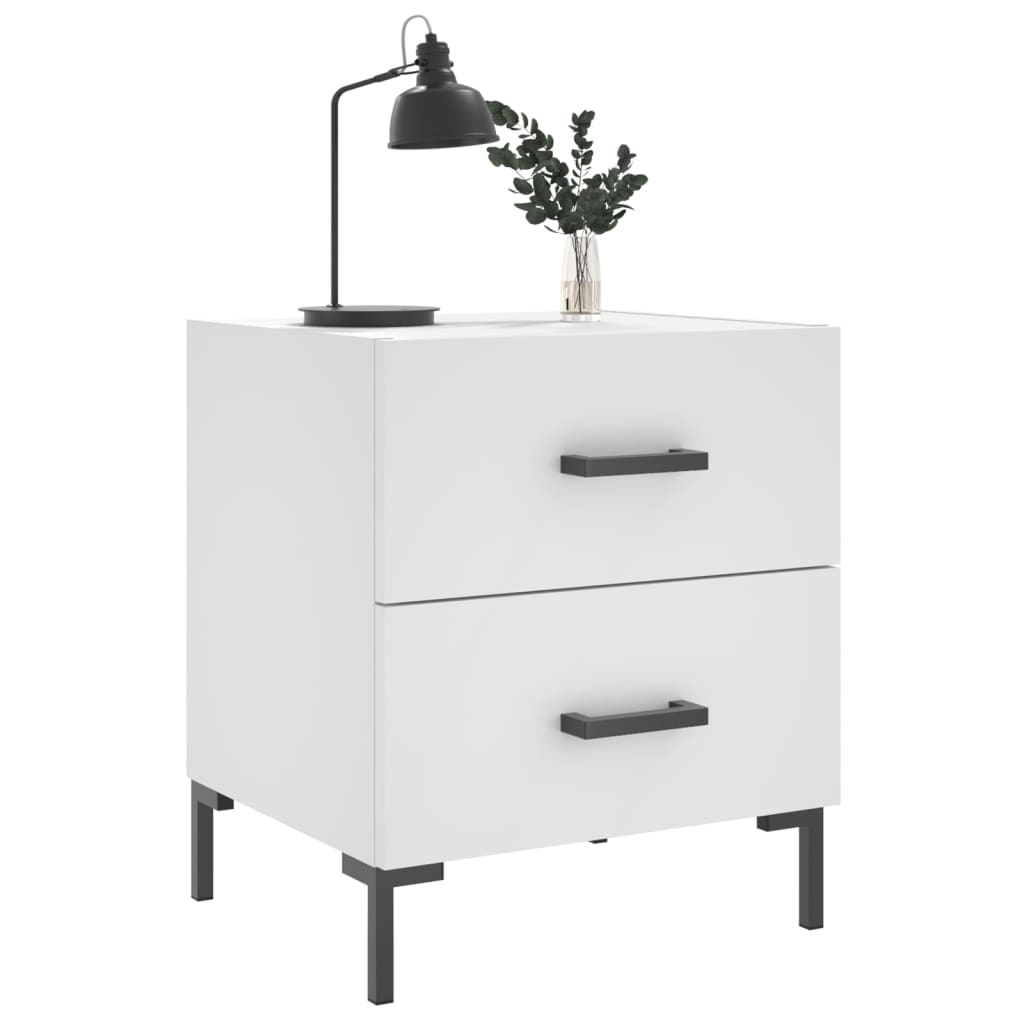 Nattbord Sengbord Hvit 40x35x47,5 cm