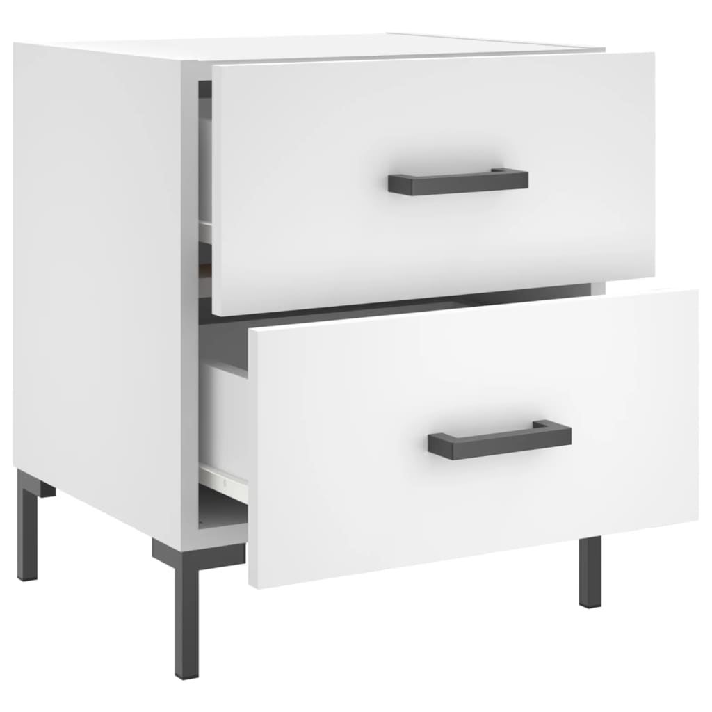Nattbord Sengbord Hvit 40x35x47,5 cm