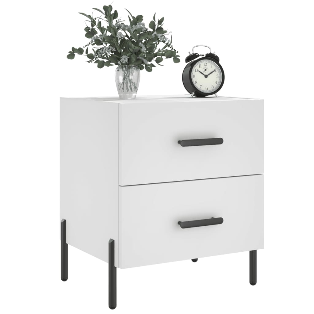 Nattbord Sengbord Hvit 40x35x47,5 cm