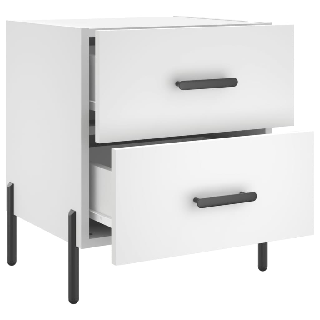 Nattbord Sengbord Hvit 40x35x47,5 cm