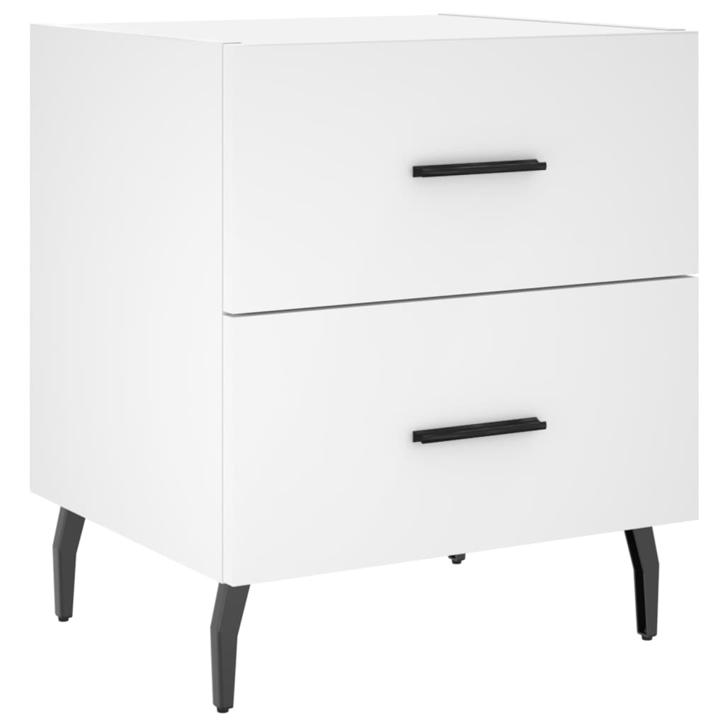 Nattbord Sengbord Hvit 40x35x47,5 cm