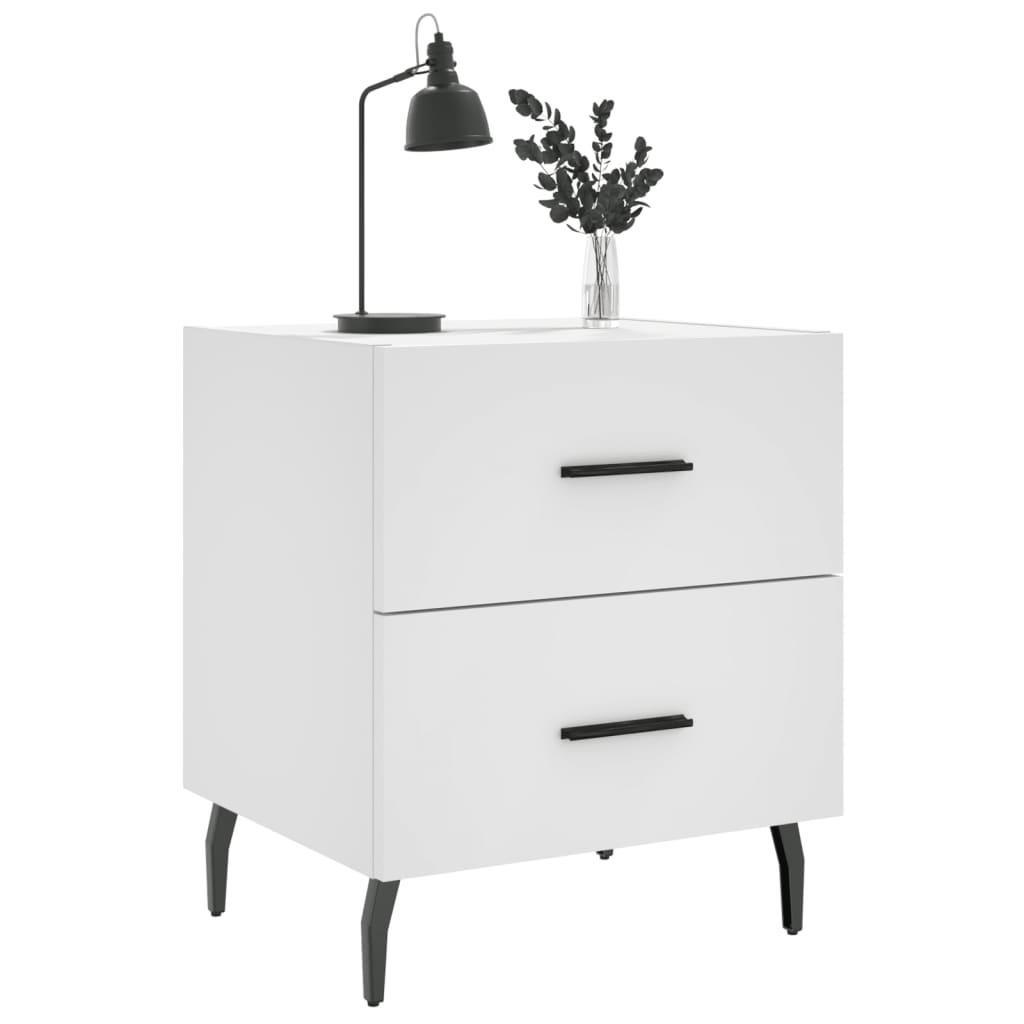 Nattbord Sengbord Hvit 40x35x47,5 cm