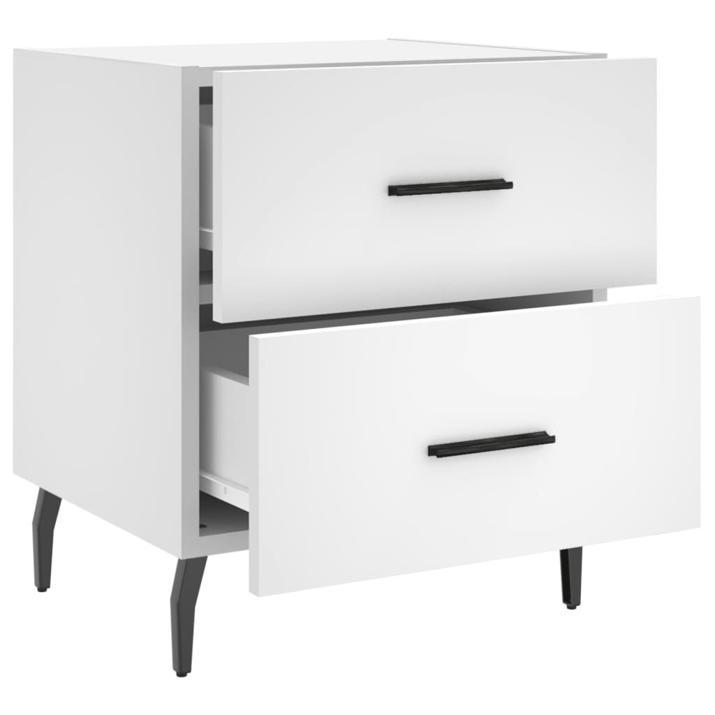 Nattbord Sengbord Hvit 40x35x47,5 cm