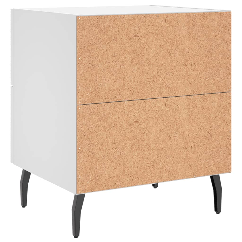 Nattbord Sengbord Hvit 40x35x47,5 cm