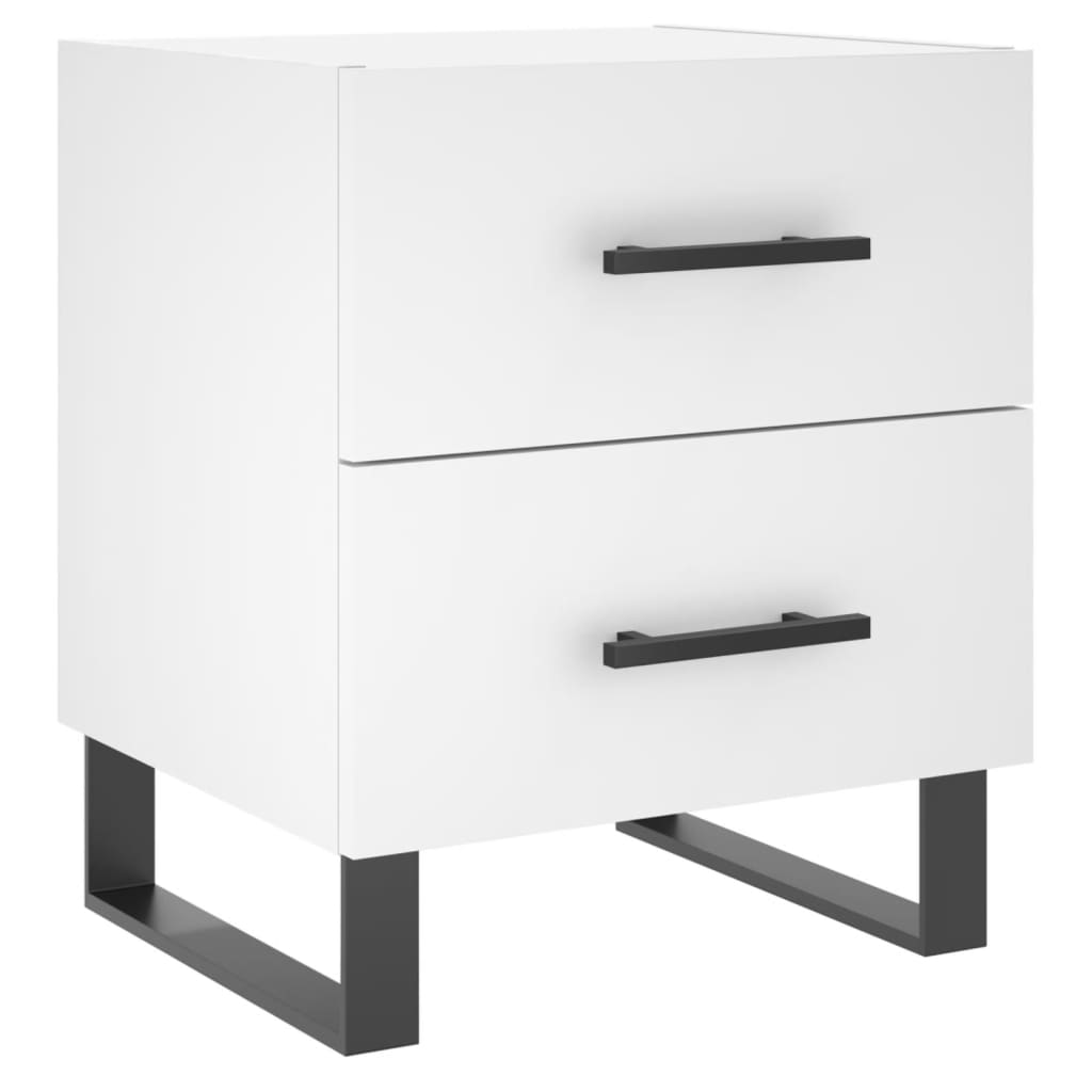 Nattbord Sengbord Hvit 40x35x47,5 cm