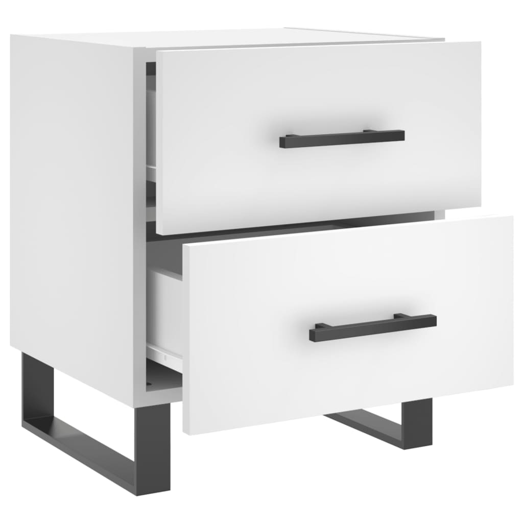 Nattbord Sengbord Hvit 40x35x47,5 cm