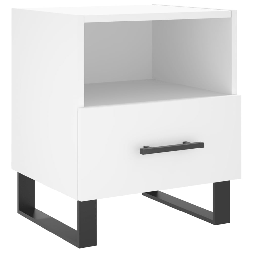 Nattbord Sengbord Hvit 40x35x47,5 cm
