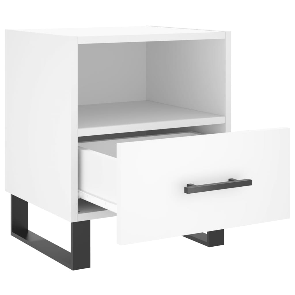 Nattbord Sengbord Hvit 40x35x47,5 cm