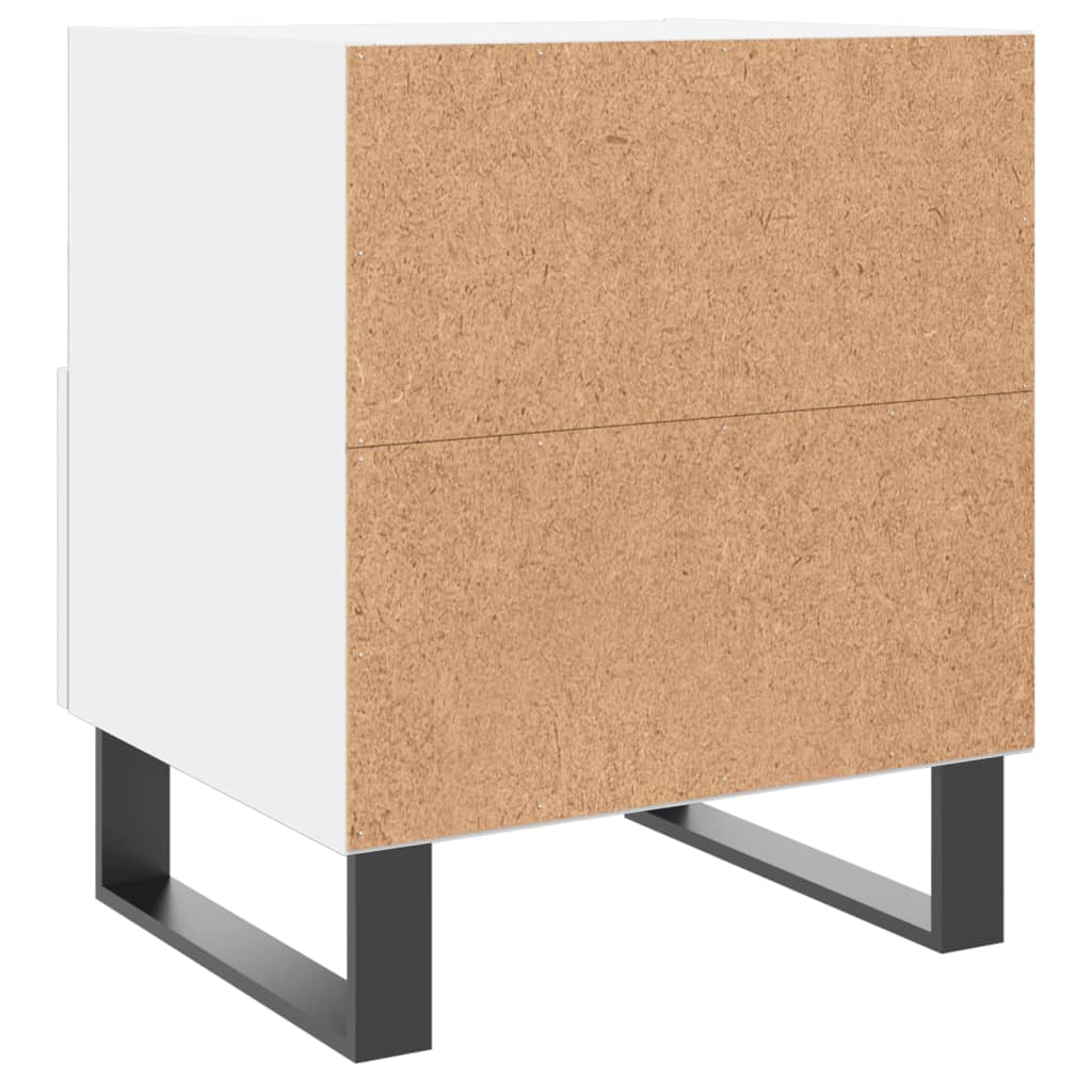Nattbord Sengbord Hvit 40x35x47,5 cm