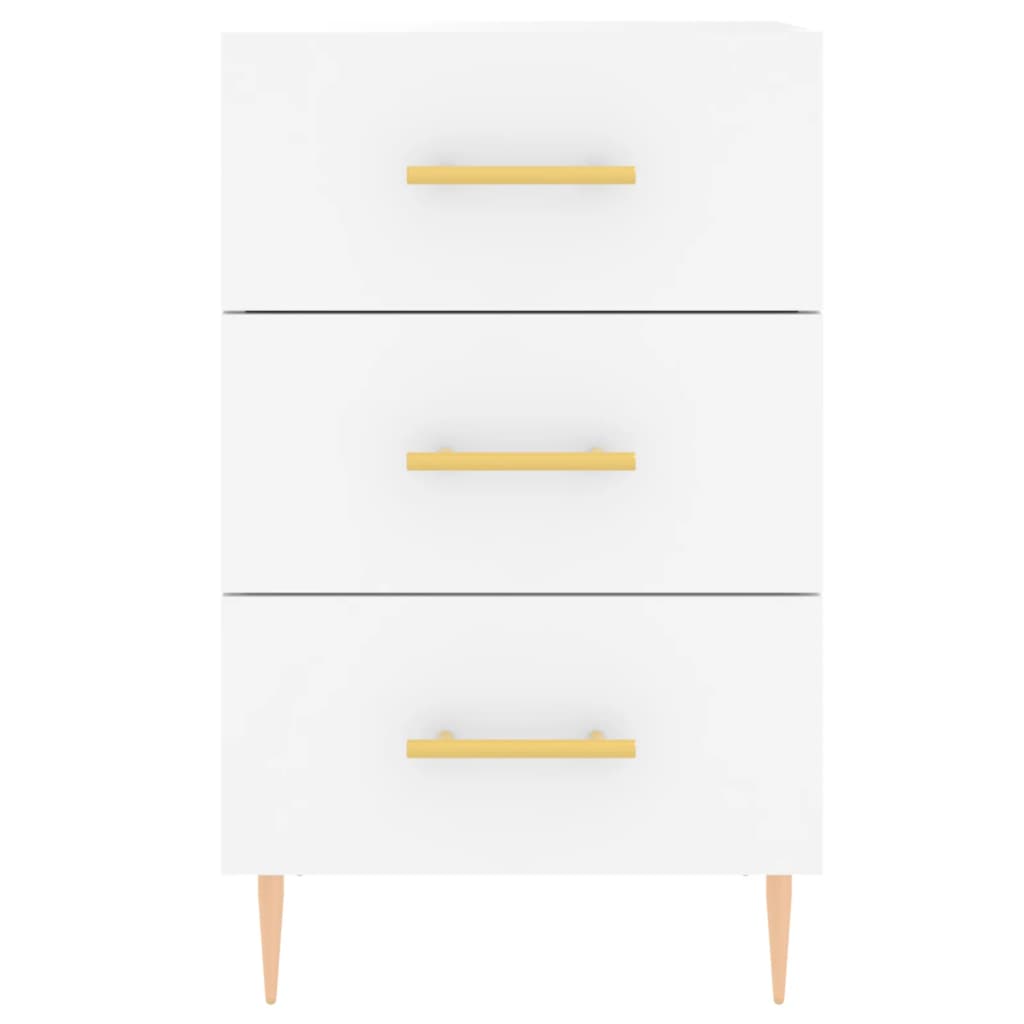 Nattbord Sengbord Hvit 40x40x66 cm