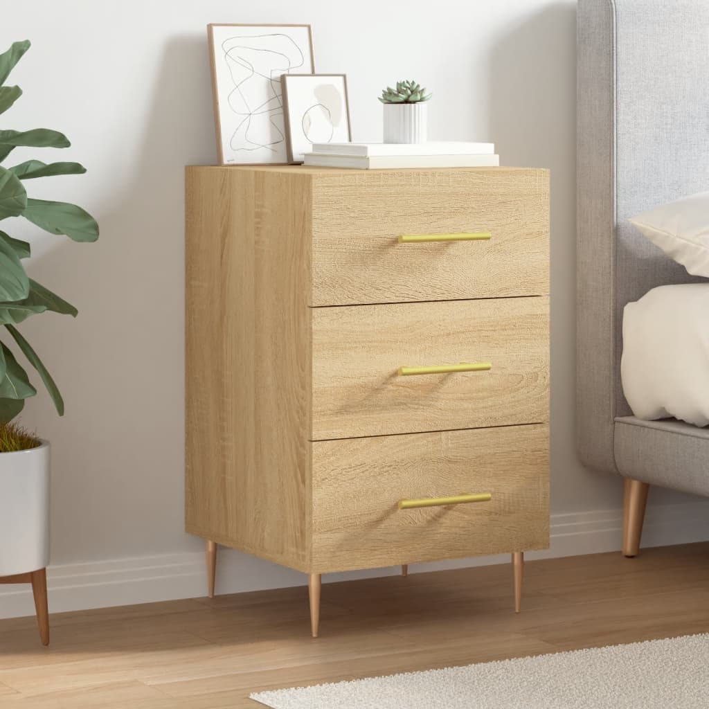 Nattbord Sengbord Sonoma Eik 40x40x66 cm
