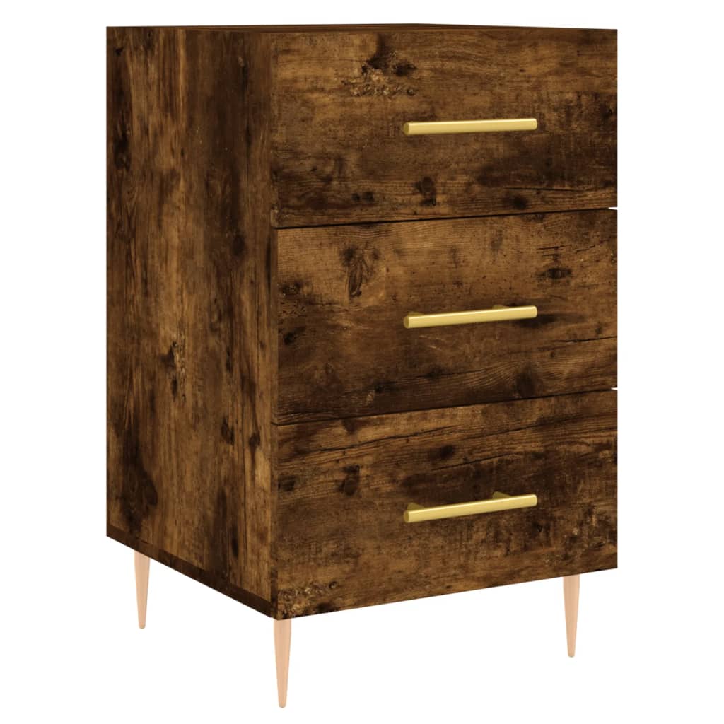 Nattbord Sengbord Røkt Eik 40x40x66 cm
