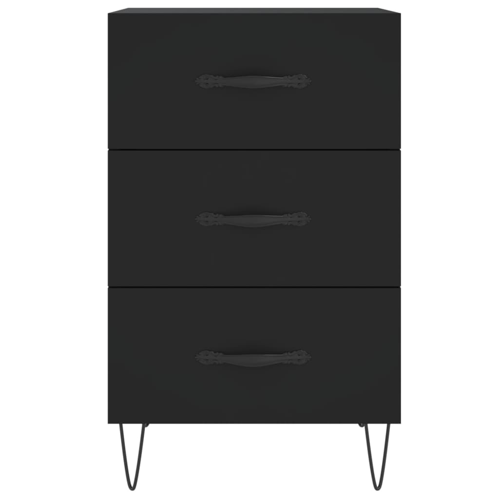 Nattbord Sengbord Svart 40x40x66 cm