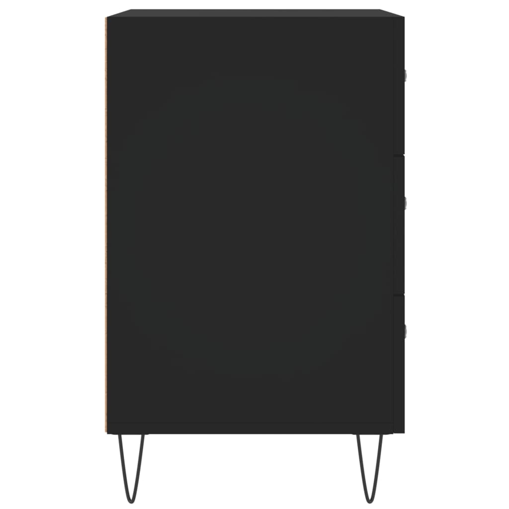 Nattbord Sengbord Svart 40x40x66 cm