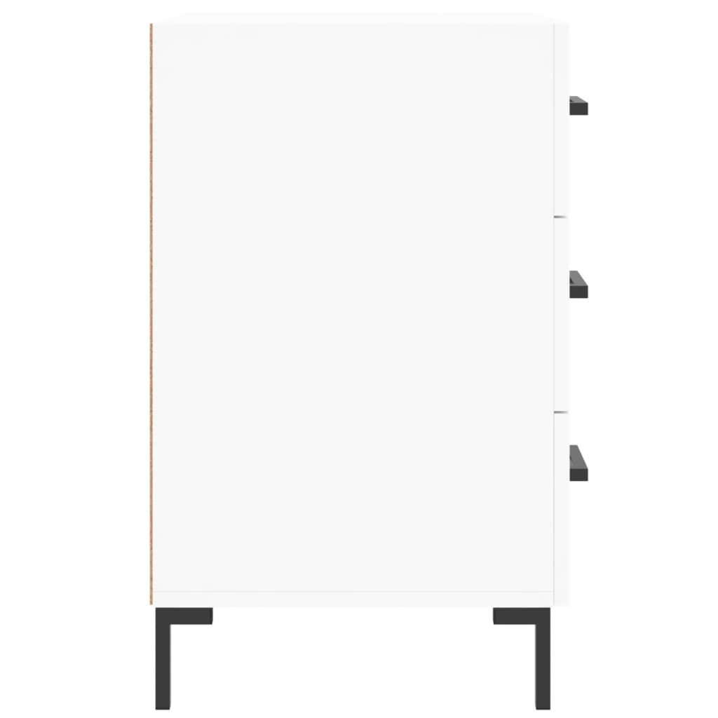 Nattbord Sengbord Hvit 40x40x66 cm