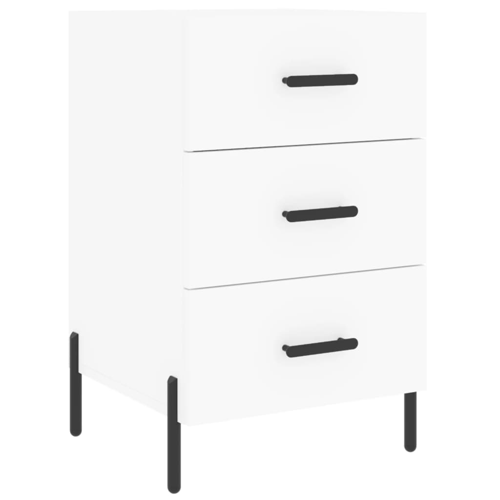 Nattbord Sengbord Hvit 40x40x66 cm
