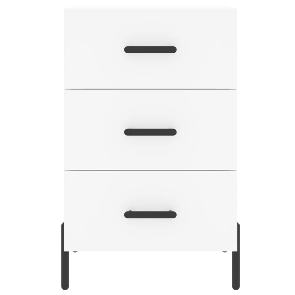 Nattbord Sengbord Hvit 40x40x66 cm