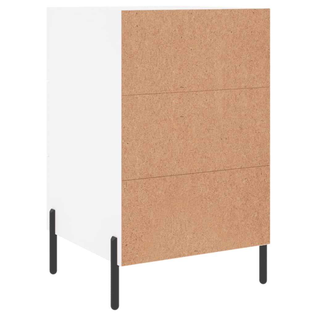 Nattbord Sengbord Hvit 40x40x66 cm
