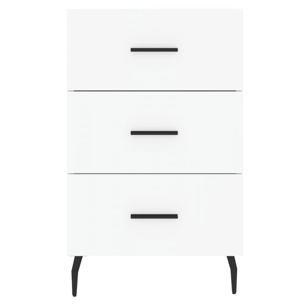 Nattbord Sengbord Hvit 40x40x66 cm
